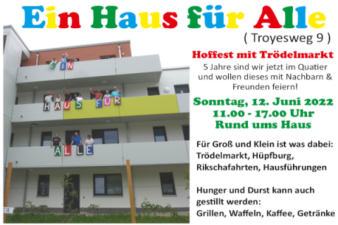 Der Werbeflyer für das Hoffest