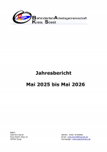 1. Seite des Jahresberichts 2025 2026